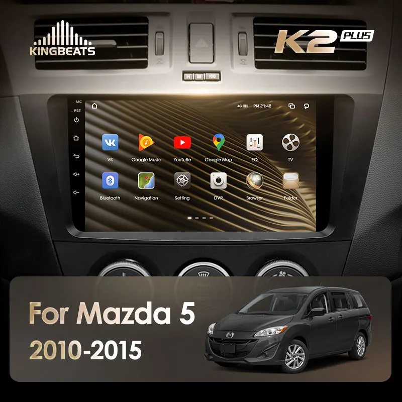 KingBeats штатное головное устройство For Mazda 5 3 CW 2010 - 2015 GPS Android 10 автомагнитола на