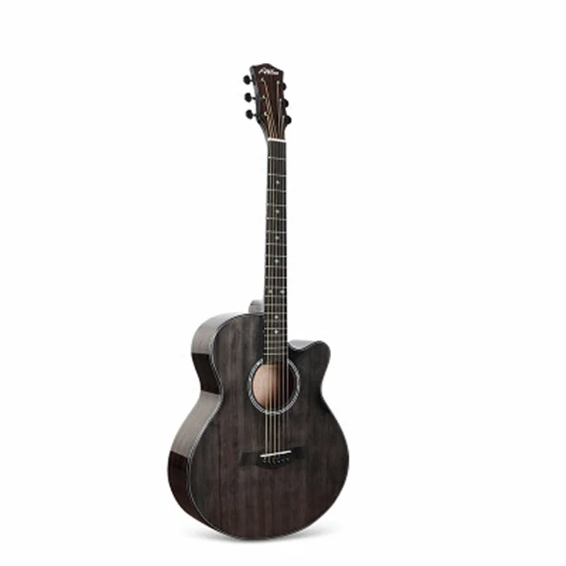 Handmade 40 inch Guitar Solid Sitka Spruce Acoustic Folk Pop Concert Instrument Stain AGT116 | Спорт и развлечения