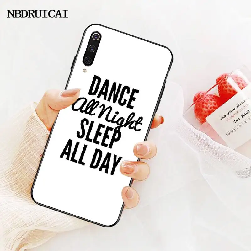 PENGHUWAN с надписью I Love танец пользовательские фото мягкий чехол для телефона Redmi Note