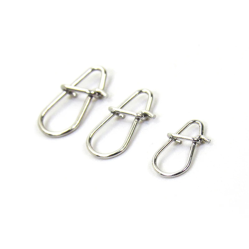 

100pcs Swivels Snap Steel Alloy Sea Boat Fishing Tackle Hook Lure Connector Fishing Swivel Snap Pin Estalo Safety Snaps