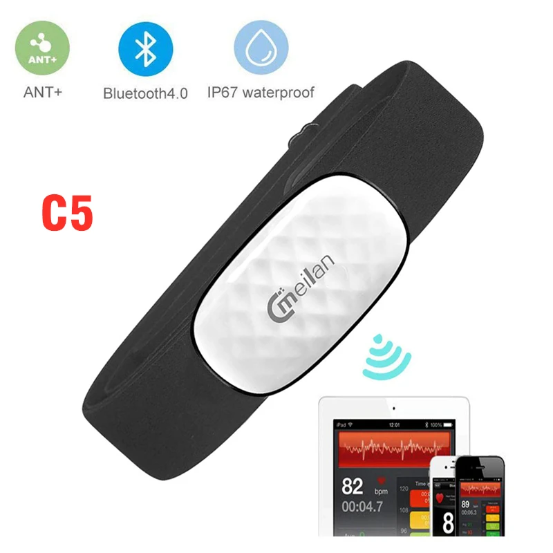 Meilan Bluetooth 4,0 беспроводной Велосипедный компьютер с датчиком скорости нагрудный монитор сердечного ритма водонепроницаемый велосипедный спидометр, одометр