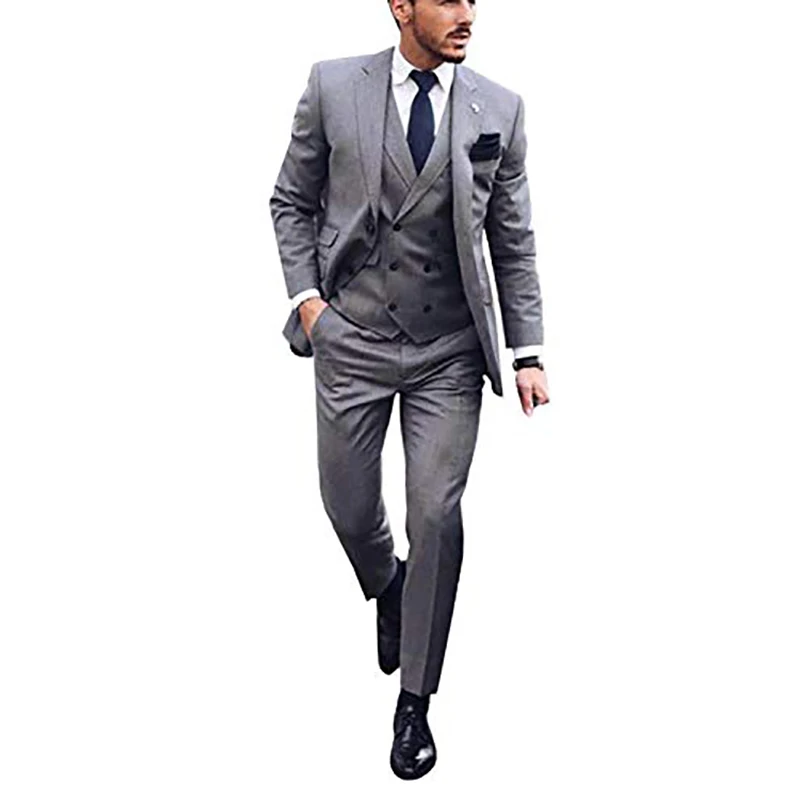 

Men's Slim Fit Suits 3 Piece Jacket Vest and Pants Sets Formal Groom Tuxedo Classic Business Blazer Masculino costume homme
