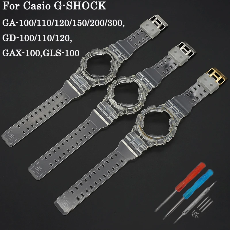 

Ремешок для часов Casio, сменный спортивный браслет для Casio, аксессуары для часов GA110 GD120 GLS100 GAX100