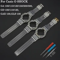 watch accessories for casio watch case strap ga110 gd120 gls100 gax100 watchband bezel replacement sport bracelet ga100 gd100