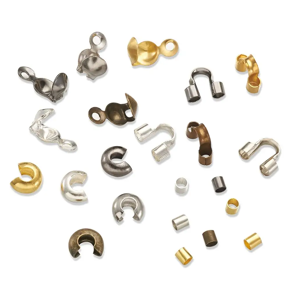 1 Набор латунных обжимных бусин чугунных наконечников узелков проводов