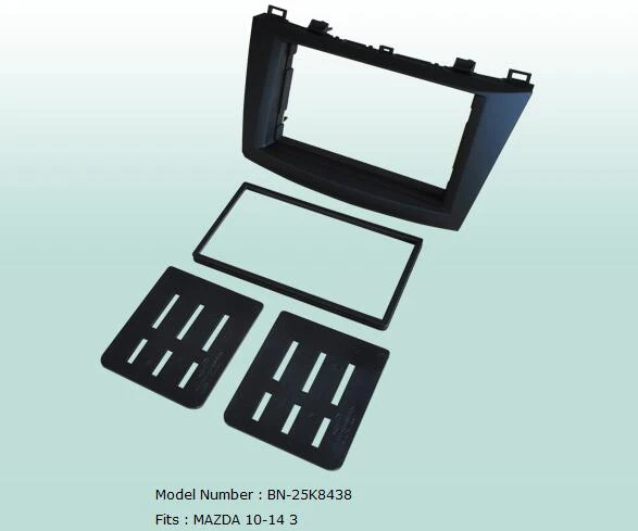 Автомобильная облицовка 2 Din рамка для радио и аудио панели комплект Mazda 3 2010 2011 2012