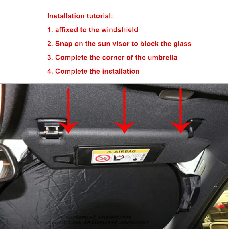 Автомобильный солнцезащитный козырек для лобового стекла 1 шт. 150 Х70 см переднее