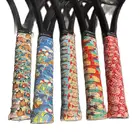 Новинка 2021, теннисная ракетка ZARSIA с цветным 3D принтом, Нескользящие поглощающие пот смесители для теннисной ракетки, сухой захват, 2 шт.