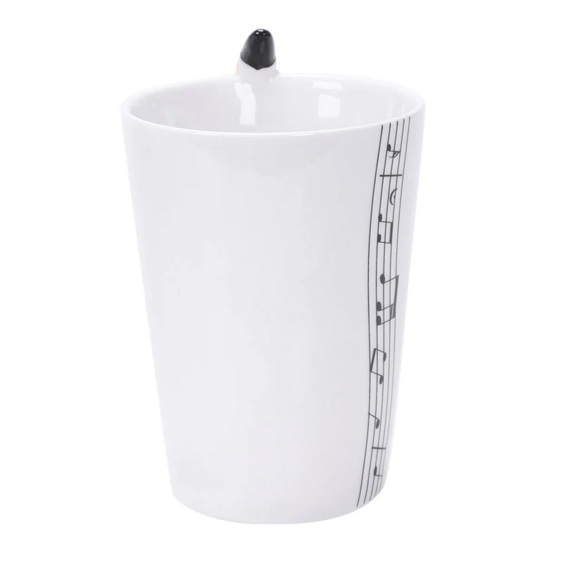 Керамические кружки для кофе с горячим саксофоном фарфоровая кружка молока