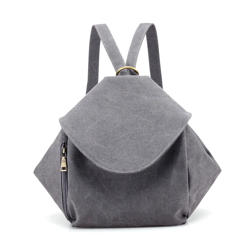 

New 2021 Fashion Women Canvas Backpack Female Large Capacity Back Pack Backpacks Ladies Travel Shoulder Crossbody Messenger Bags
