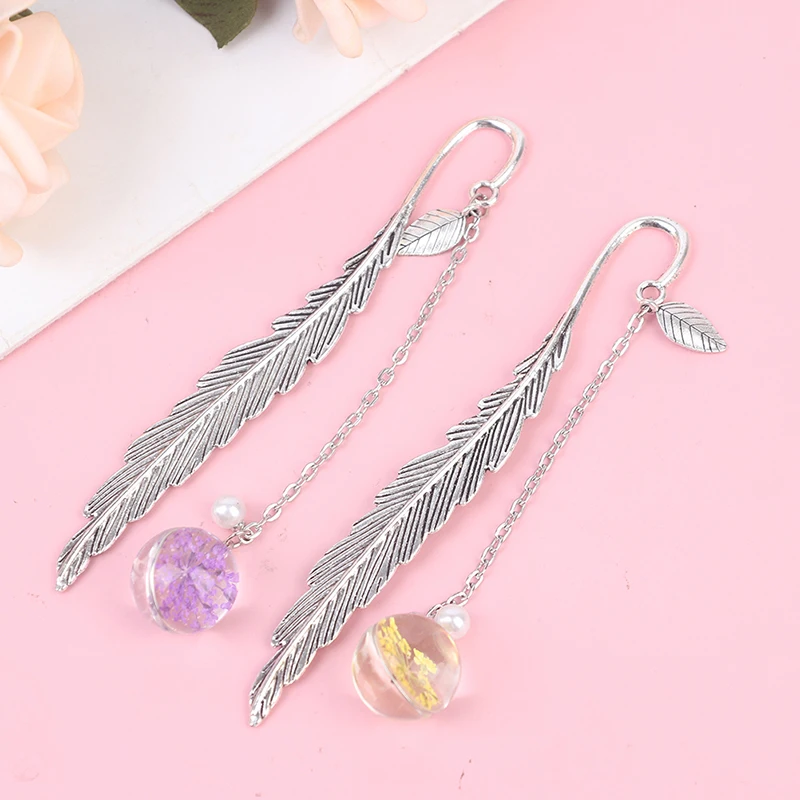 Креативные образцы цветов Закладка подвеска металлическая книжка отметка