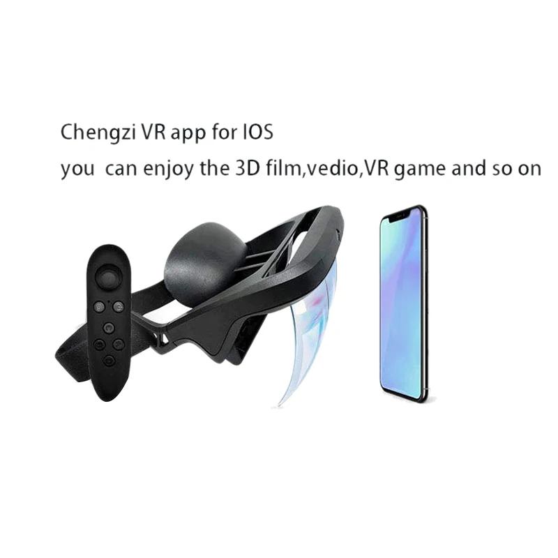 Intelligent Ar Glasses 3D Video Augmented Reality Vr Headphones for 3-D and Games on the Iphone Android(4.5-5.5 Inch S | Электроника