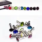 Стилус Сенсорный со стразами, 5 шт., 3,5 мм, заглушка от пыли для iPhone, планшетов, телефонов Android, ручка, разъем для наушников, стопор