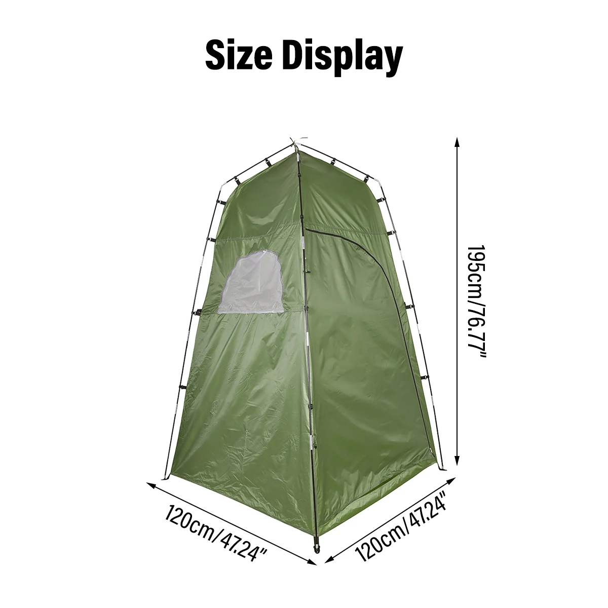 

Portable Outdoor Shower Bath Changing Fitting Room Camping Tent Shelter Waterproof Beach Privacy Toilet Tent 120x120x195cm