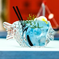 fish shaped cocktail glass thickened glass cocktail bar cold drink glasses