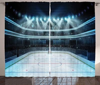 hockey blackout curtains photo of a sports arena full of people fans audience tournament championship match window curtain