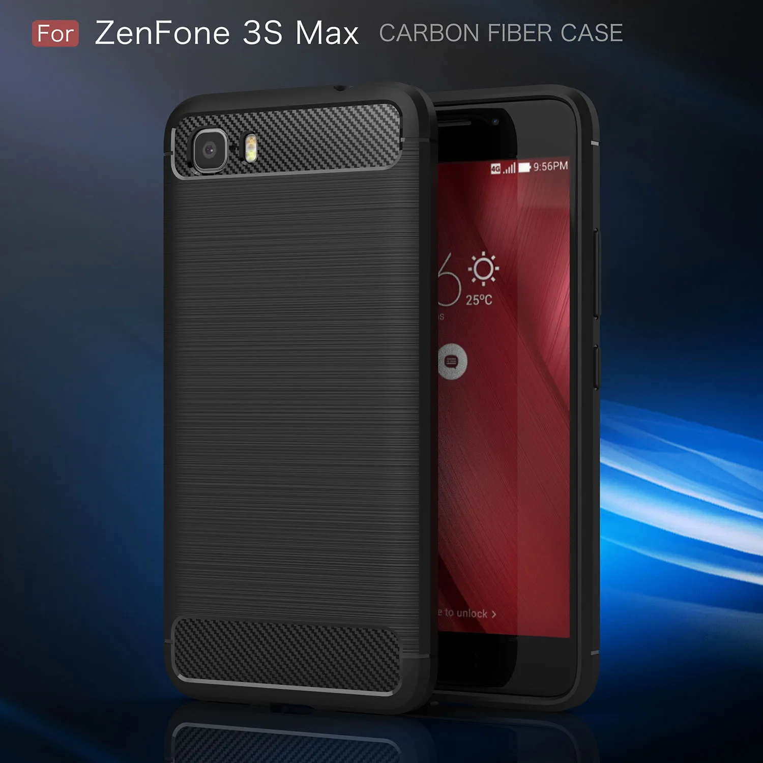 Чехол для asus Zenfone Peg asus 3s Max ZC521TL X00GD 5,2 ''полный защитный противоударный мягкий ТПУ чехол из углеродного волокна
