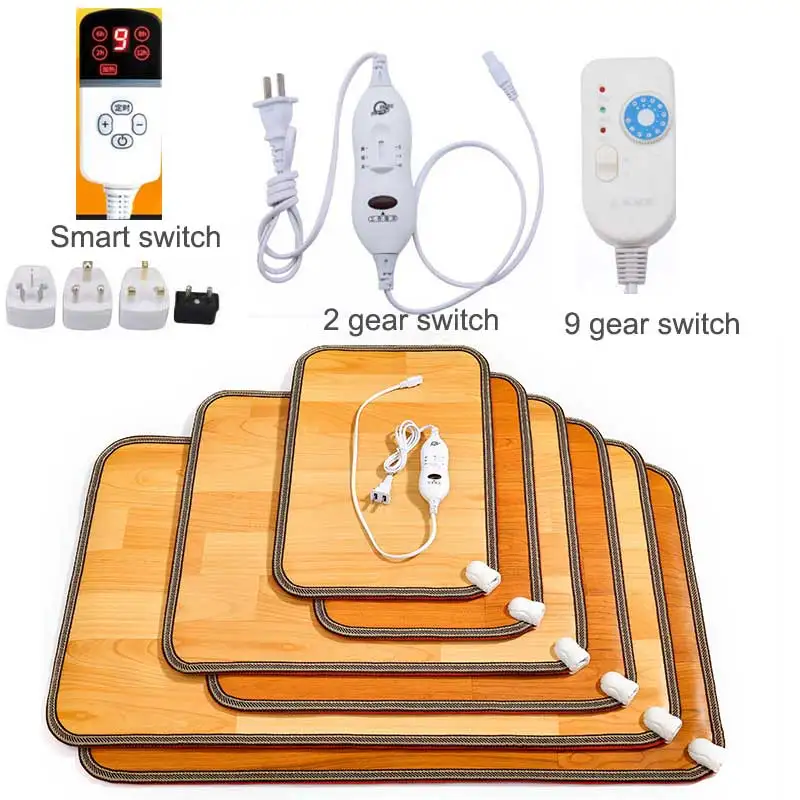 220v winter heating foot mat office home electric heating pad warm feet heaterthermarpet leather household floor electric heater free global shipping
