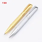 Роскошные ручки, 719 чистый Платиновый Золотой гравированный узор, цветная деловая офисная шариковая ручка среднего размера, новая