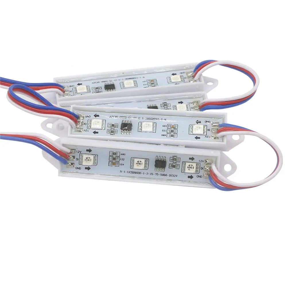 20 шт./лот супер яркий светодиодный модуль 12 В постоянного тока водонепроницаемый