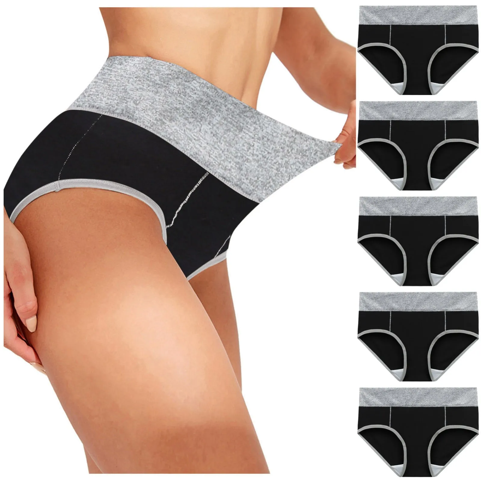 

High-quality Underwear Women Solid Color Patchwork Briefs Panties Underwear Knickers Bikini Underpants Трусы Женские#g