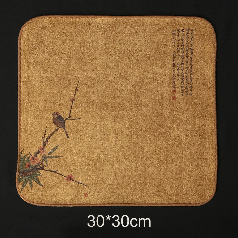 

Painted Tea Towel Tablecloth Thickened Absorbent Rag Table Cleaning Tea Cloth Household Kitchen Dish Cleaning Towels