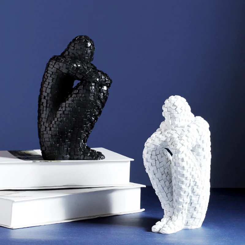 Творческие мозаичные персонажи абстрактная скульптура украшения