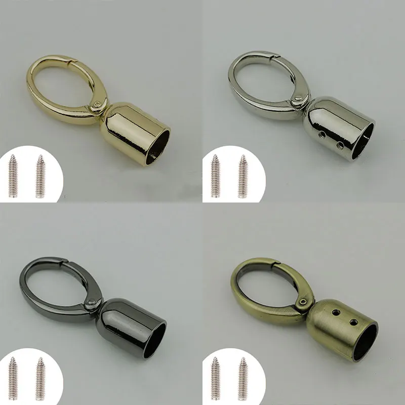 DIY Handbag Decorative Leather Rope/Tassel Bell Spring Opening Bag Hook Hardware Accessories