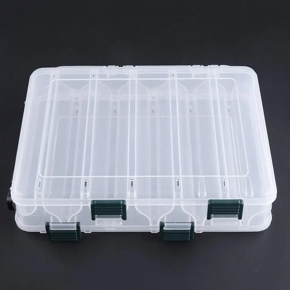 Двухсторонний 12 Отсек Рыболовные Приманки рыболовные снасти Крючки Чехол