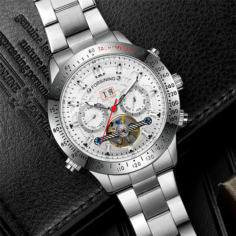 Часы наручные FORSINING Мужские автоматические брендовые роскошные механические