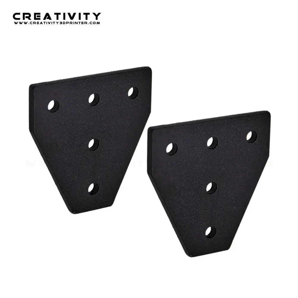 2 шт./лот 5 отверстий черная/Серебряная пластина для соединения угловой кронштейн