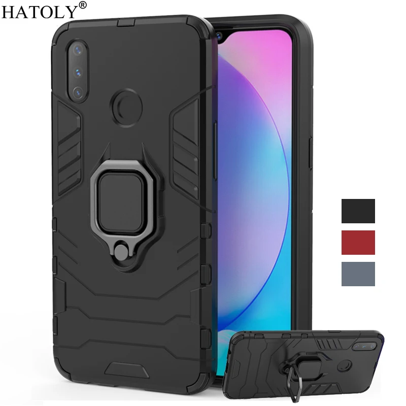 

For Cover OPPO Realme 3 Case Shockproof Armor Cover For Realme 3 Ring Holder Stand Phone Bumper Case For OPPO Realme 3 Cover