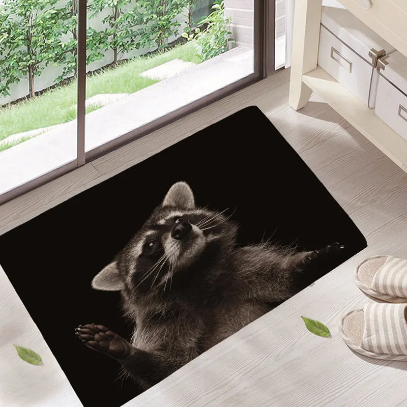 Коврик для дома с милым принтом мопса коврик двери фланелевый пола коврики