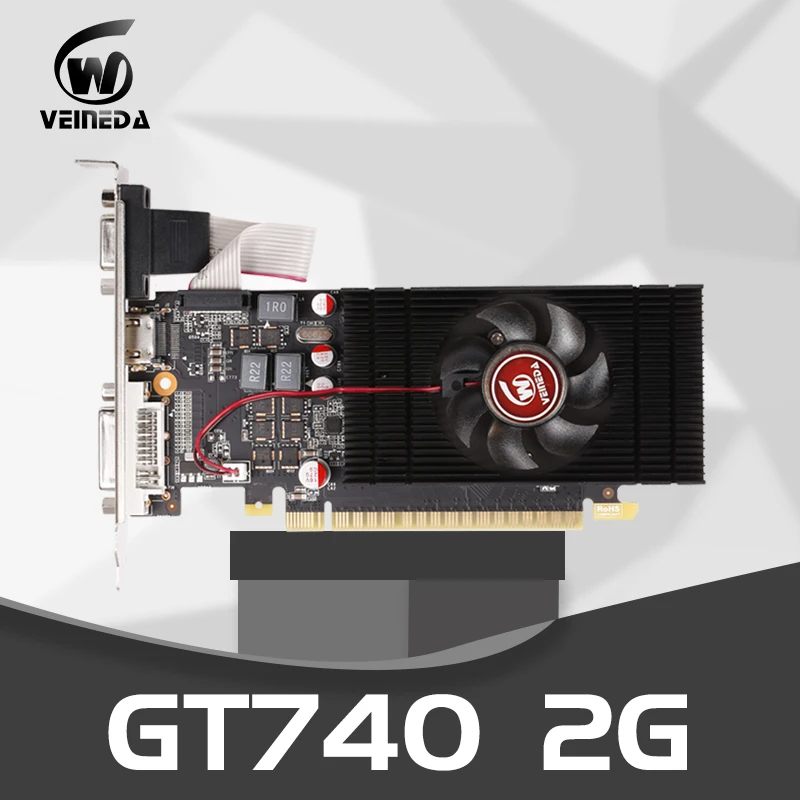 Видеокарта Оригинал GT740 2 Гб 128 бит GDDR5 видеокарты для nVIDIA Geforce GT 740 VGA карты сильнее