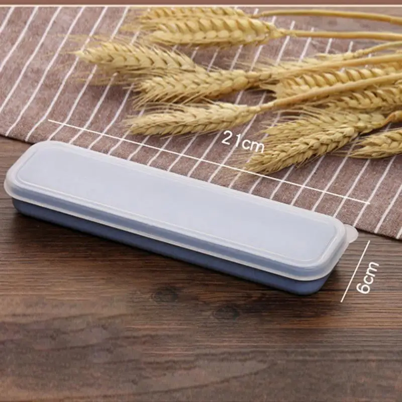 Портативный Кокосовая мочалка соломы столовые приборы набор в коробке