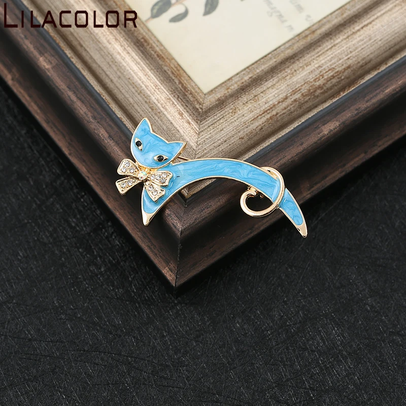 Lilacolor с кристаллами и бантом Обувь синим котом художественное творчество Броши