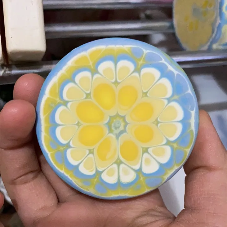 Moldes de silicona para jab&oacute;n, herramientas moldeadoras de jab&oacute;n de tubo redondo de 6,5 cm, caleidoscopio, env&iacute;o gratis, 8 placas acr&iacute;licas, 1 varilla-2