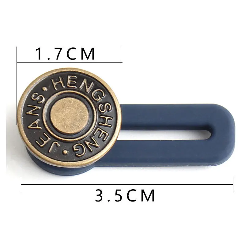 

5Pcs Jeans Retractable Buttons Snap Fastener Metal Pants Button Extender Adjustable Free Sewing Buttons for Clothing Jeans