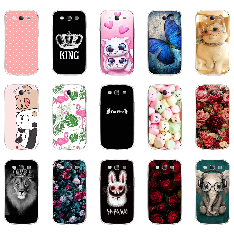 Мягкие ТПУ чехлы для Samsung I9300 Galaxy S III LTE S3 I9305 I9308 I747 T999 GT-I9300 S3 Neo чехлы Сумки