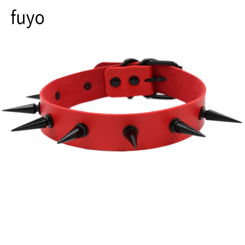 2021 красного цвета в стиле панк из искусственной кожи разных цветов и украшены