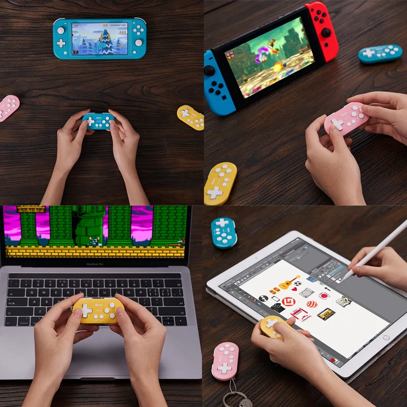 8BitDo Zero 2 Bluetooth-compatible Gamepad Controller Applied to Nintend Switch Windows Android macOS Mini Game Crontroller |