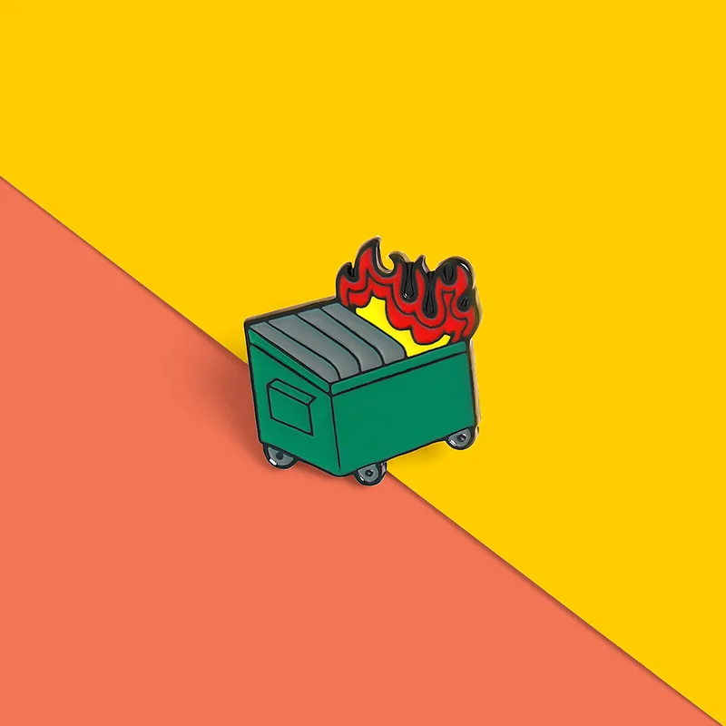 Эмалированная булавка для мусора забавные сумасшедшие броши на заказ защиты от