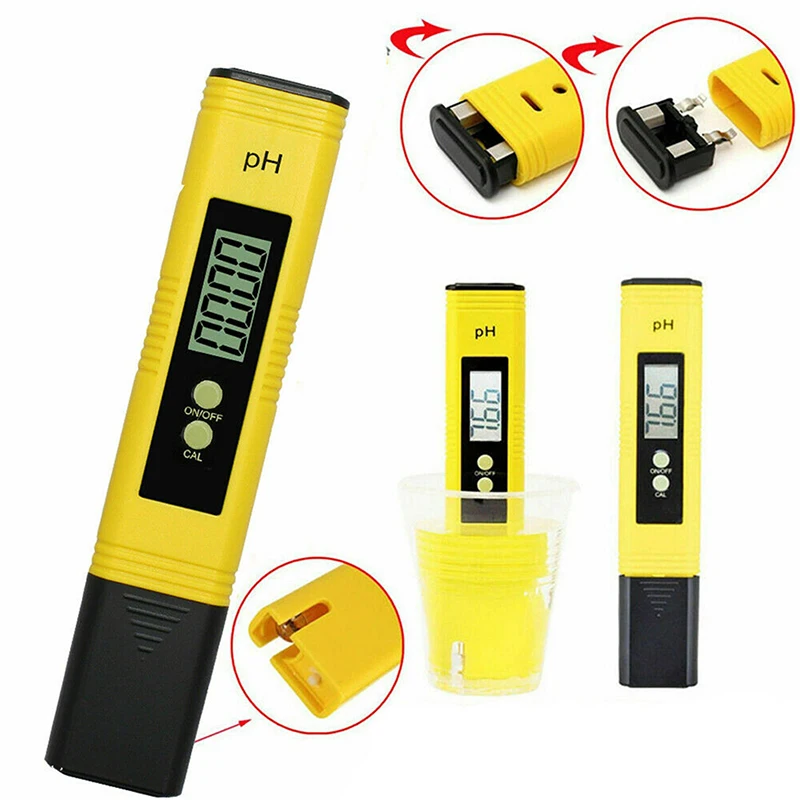 Цифровой рН-тестер 0.01 с ЖК-дисплеем карманный измеритель PH для воды еды аквариума
