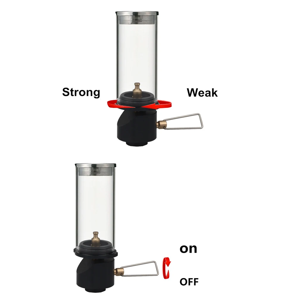 Ветрозащитная газовая Свеча фонарь походный тент Ночной светильник портативный