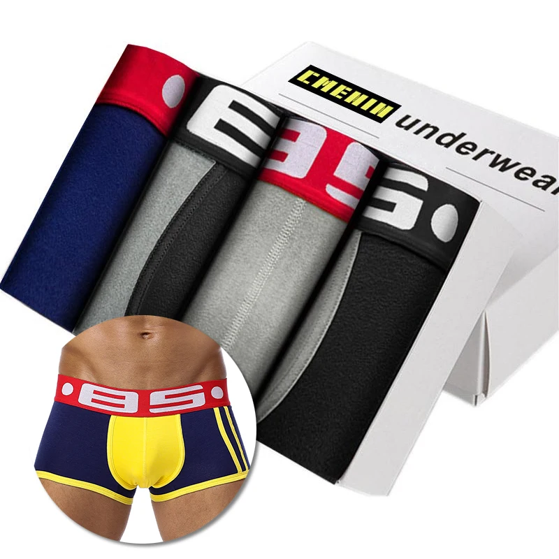 Боксеры мужские сетчатые пикантное нижнее белье шорты боксеры Трусы в полоску