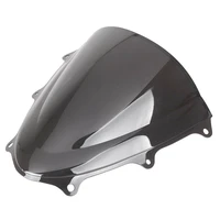 motorcycle black double bubble windscreen windshield screen abs shield fit for suzuki gsxr600 gsx r750 2011 2015 k11