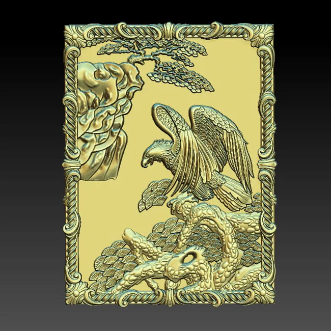 Орел 3d модель цифровой файл в формате STL для ЧПУ 3D рельефная резьба