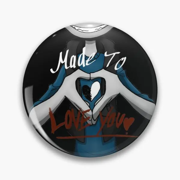 

Yb Made To Love You Customizable Soft Button Pin Cartoon Lover Brooch Lapel Pin Badge Decor Metal Clothes Funny Jewelry Cute