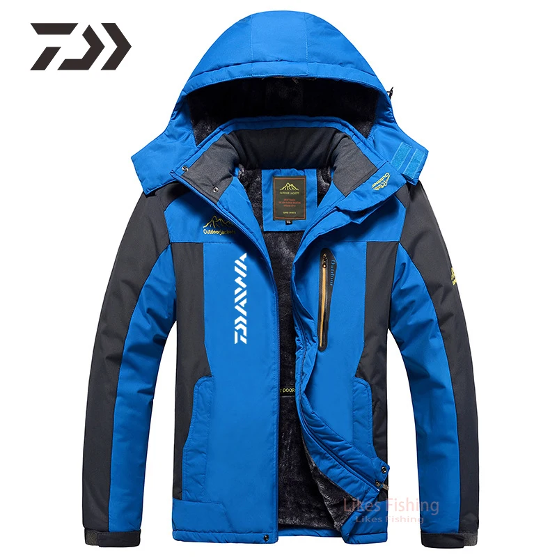 

Одежда для рыбалки Daiwa, водонепроницаемая термальная плотная Мужская куртка, Повседневная зимняя куртка для рыбалки, спортивная одежда для ...