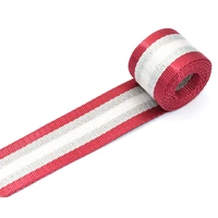 1 5red fabric ribbon webbing belt knit tape ribbon leash ribbon canvas webbing collar webbing for textile sewing accessories